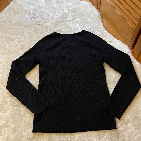 Women’s black ribbed sweater size USL from Reitmans - Picture 4 of 4